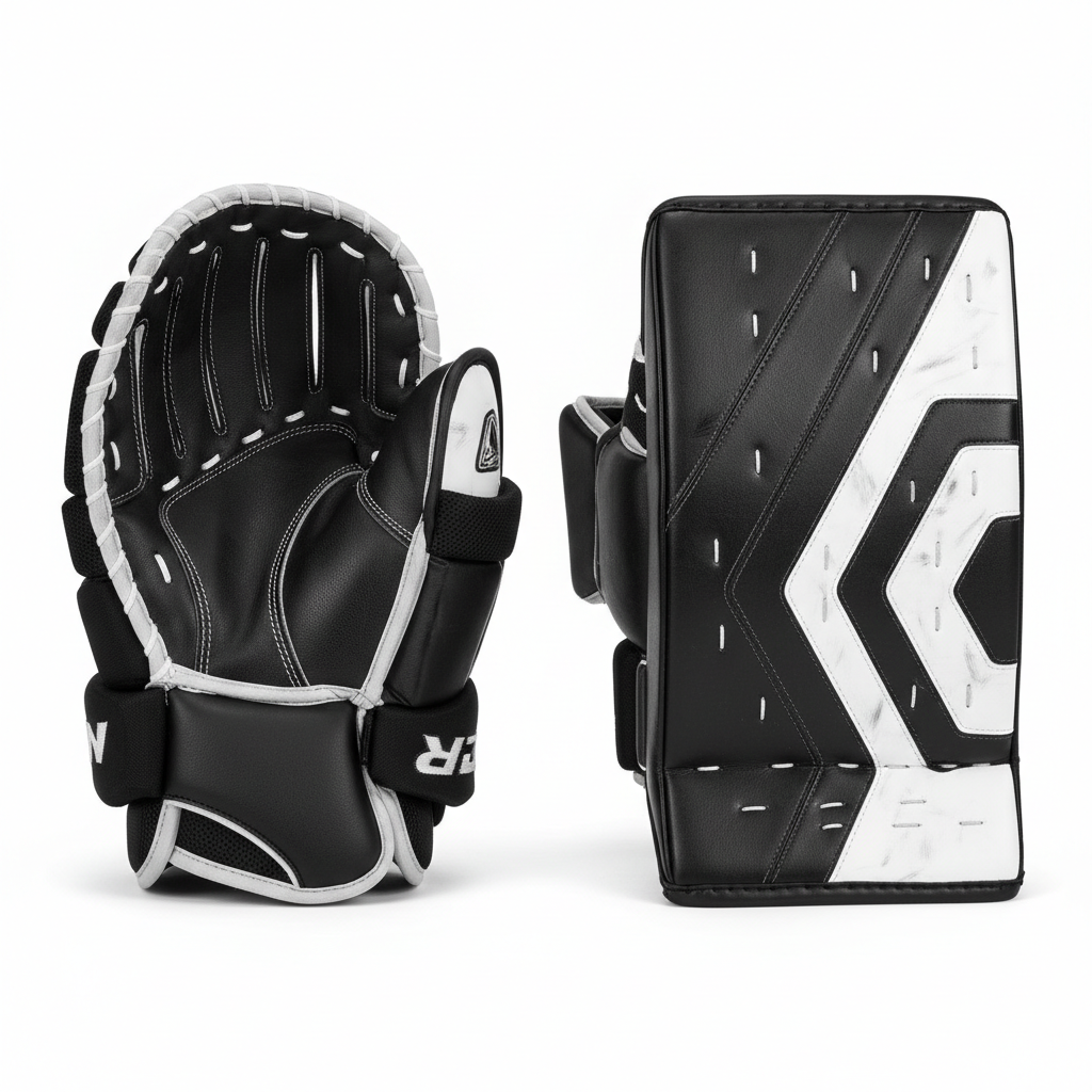 Hockey Goalie Trapper and Blocker