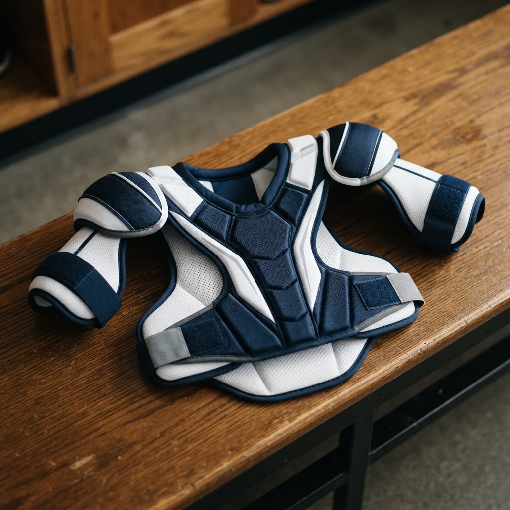Lightweight hockey shoulder pads designed for mobility