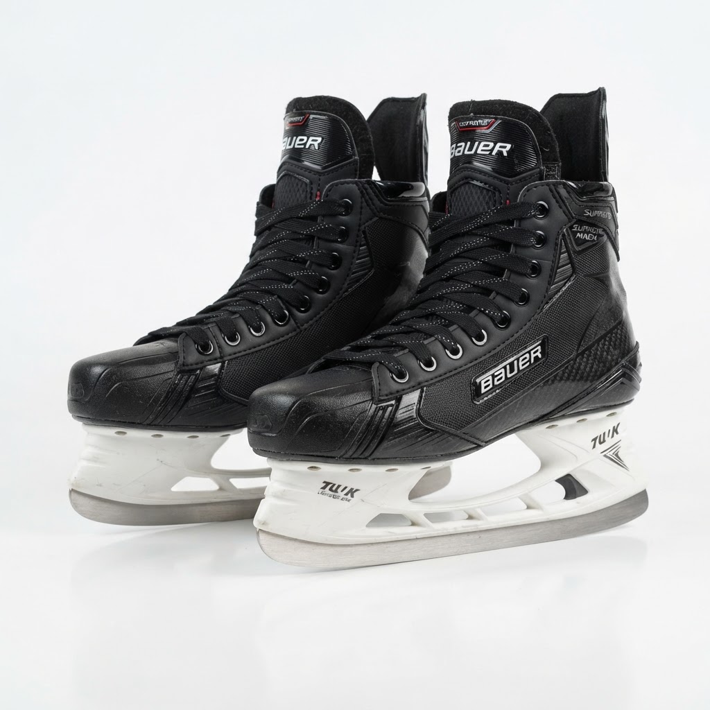 Pair of modern ice hockey skates